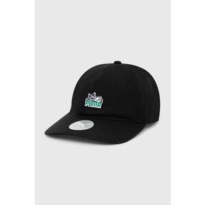 Puma șapcă de baseball din bumbac Skate Relaxed Low Curve culoarea negru, cu imprimeu, 025131 25131 imagine