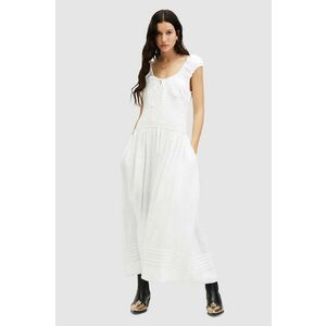 AllSaints rochie ELIZA MAXI DRESS culoarea alb, maxi, evazati, W204DA imagine