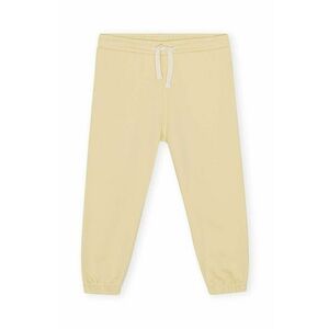 Konges Sløjd pantaloni de trening pentru copii culoarea galben, neted imagine
