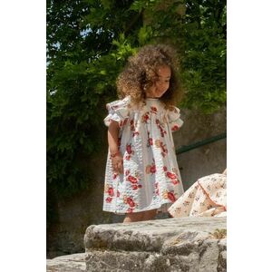 Konges Sløjd rochie din bumbac pentru copii culoarea rosu, mini, evazati imagine