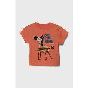 zippy tricou din bumbac pentru bebelusi culoarea portocaliu, cu imprimeu imagine