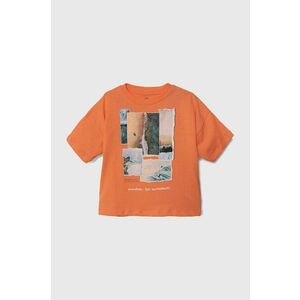 zippy tricou de bumbac pentru copii culoarea portocaliu, cu imprimeu imagine