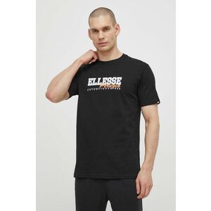 Ellesse tricou din bumbac Zagda T-Shirt barbati, culoarea negru, cu imprimeu, SHV20122 imagine