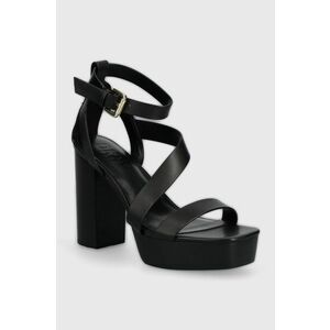 Dkny sandale de piele Ilisa culoarea negru, K1447608 imagine