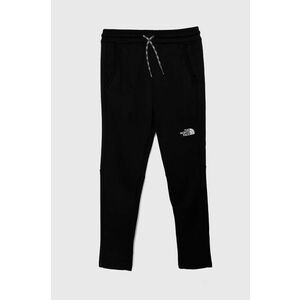 The North Face pantaloni de trening pentru copii NEVER STOP PANT culoarea negru, cu imprimeu imagine