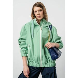 Jacheta cu fermoar, de culoare verde deschis imagine