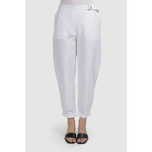 Pantaloni crop cu talie inalta imagine