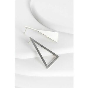 Cercei triunghiulari din argint 925 si tija Twins imagine