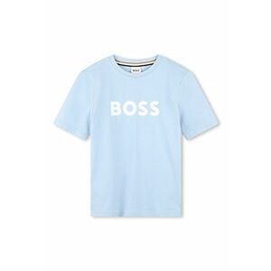 BOSS - Tricou de bumbac cu imprimeu logo imagine