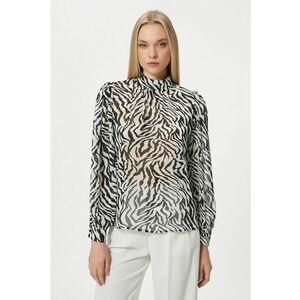 Bluza semitransparenta cu imprimeu zebra imagine