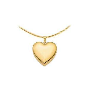 Colier placat cu aur de 14K si decorat cu pandantiv in forma de inima imagine