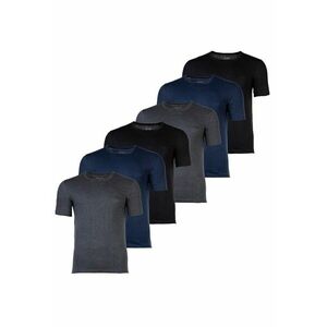 Set de tricouri cu decolteu rotund - 6 piese imagine