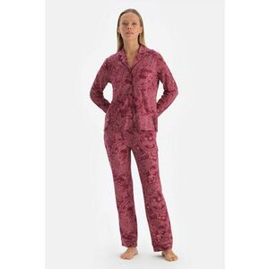Pijama din amestec de modal cu imprimeu paisley imagine