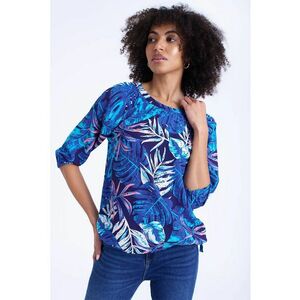 Bluza cu imprimeu tropical imagine