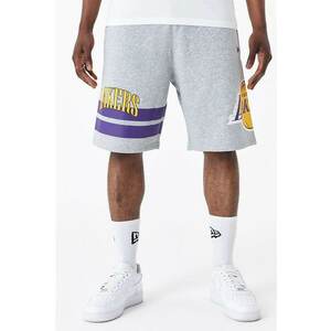 Pantaloni scurti cu imprmeu logo si buzunare laterale LA Lakers imagine