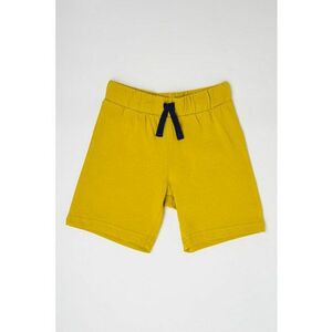 United Colors of Benetton Pantaloni copii culoarea galben, cu imprimeu imagine