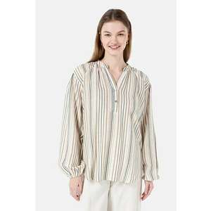 Bluza-tunica din amestec de in cu model cu dungi imagine