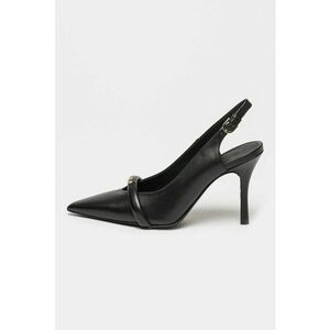 Pantofi slingback de piele cu logo imagine