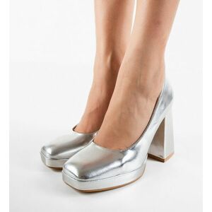 Pantofi dama Violet Argintii imagine