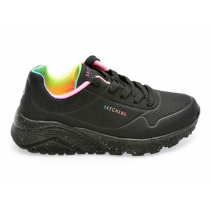 Pantofi sport SKECHERS negri, UNO LITE, din piele ecologica imagine