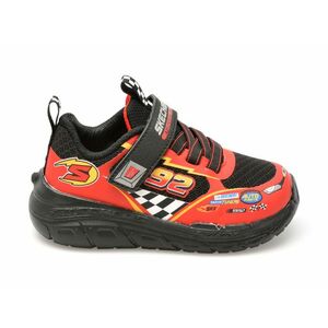 Pantofi sport SKECHERS rosii, SKECH TRACKS, din piele ecologica imagine