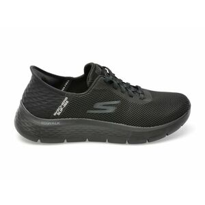 Pantofi sport SKECHERS negri, GO WALK FLEX, din material textil imagine