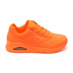 Pantofi sport SKECHERS portocalii, UNO, din piele ecologica imagine