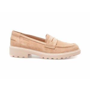 Mocasini casual GEOX nude, J3620C, din piele intoarsa imagine