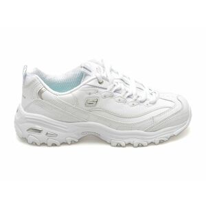 Pantofi SKECHERS albi, D LITES, din piele ecologica imagine