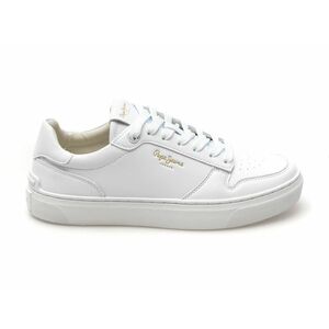 Pantofi casual PEPE JEANS albi, CAMDEN SUPRA, din piele naturala imagine
