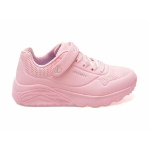 Pantofi SKECHERS roz, UNO LITE, din piele ecologica imagine