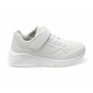 Pantofi sport SKECHERS albi, UNO LITE, din piele ecologica imagine