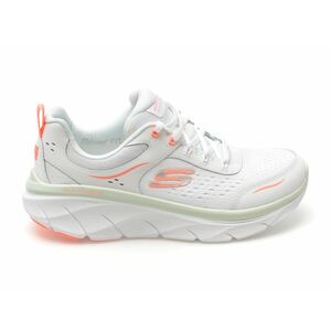 Pantofi sport SKECHERS albi, D LUX WALKER 2.0, din material textil imagine