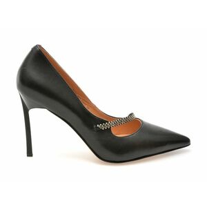 Pantofi eleganti EPICA negri, R21, din piele naturala imagine