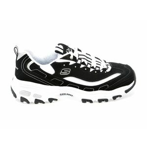 Pantofi sport SKECHERS alb-negru, D LITES, din piele intoarsa imagine