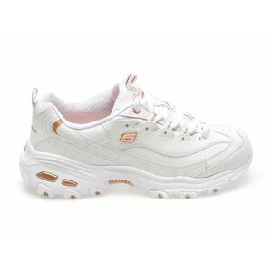 Pantofi sport SKECHERS albi, D LITES, din piele naturala imagine