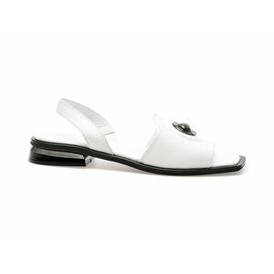 Sandale casual EPICA albe, 37217, din piele naturala imagine