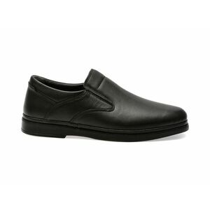 Pantofi casual OTTER negri, SH303, din piele naturala imagine