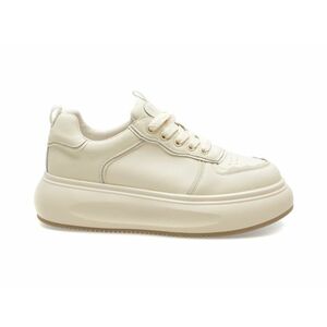 Pantofi casual EPICA albi, 230919, din piele naturala imagine