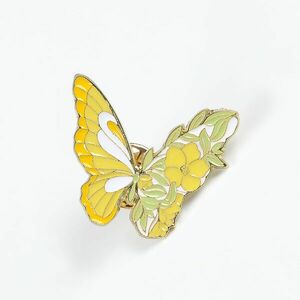 Brosa martisor fluture cu aripi galbene imagine