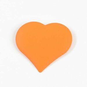 Brosa inima portocalie imagine