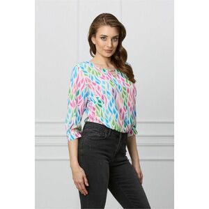 Bluza lejera cu imprimeu colorat imagine
