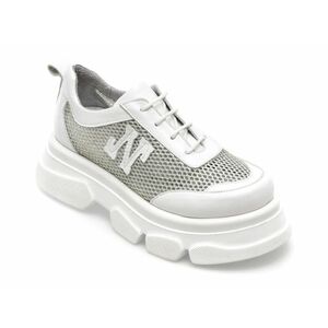 Pantofi MOLLY BESSA albi, 2805, din piele naturala imagine