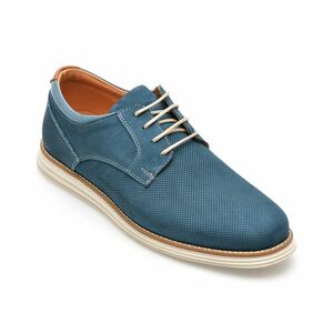 Pantofi OTTER albastri, A36, din nabuc imagine
