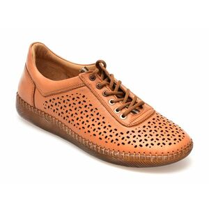 Pantofi casual OZIYS maro, 22109, din piele naturala imagine