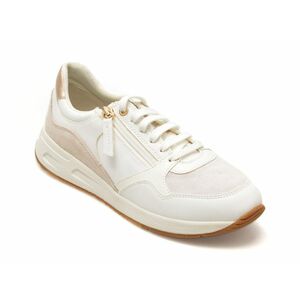 Pantofi GEOX albi, D36NQB, din piele naturala imagine