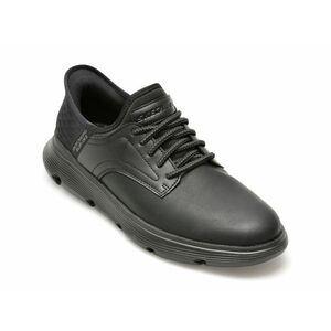 Pantofi sport SKECHERS negri, GARZA, din piele naturala imagine