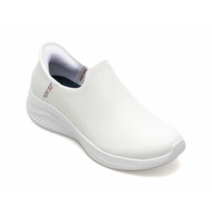 Pantofi sport SKECHERS albi, ULTRA FLEX 3.0, din piele naturala imagine
