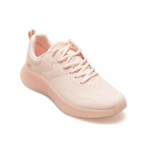 Pantofi sport SKECHERS roz, BOBS GEO, din piele ecologica imagine