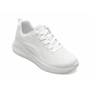 Pantofi sport SKECHERS albi, BOBS BUNO, din piele ecologica imagine